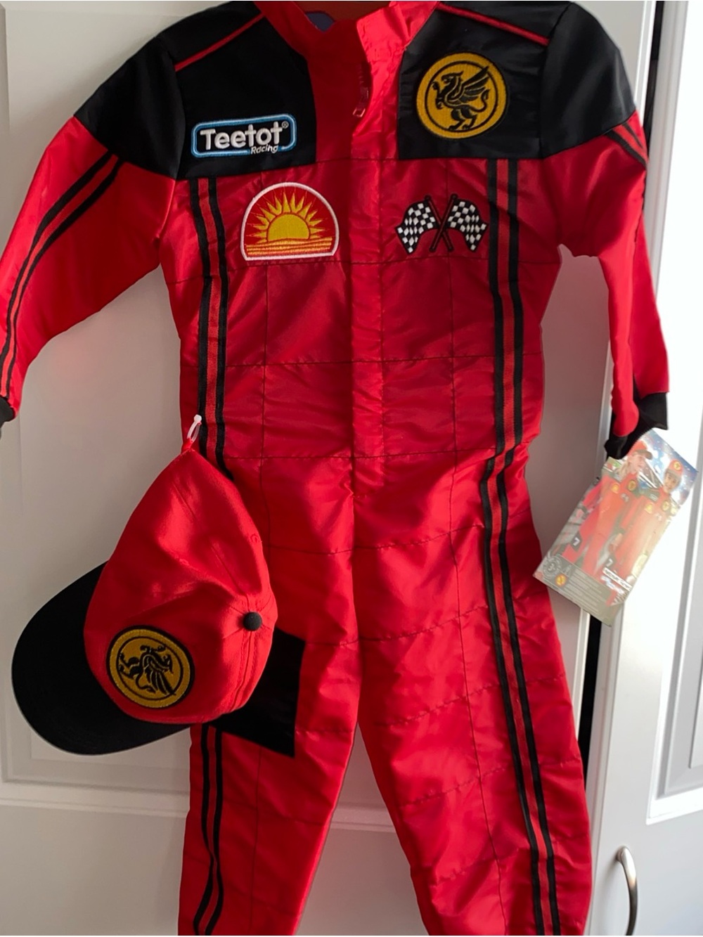 Race Car Driver Halloween Costume Pretend Play Child Size 3-4 NEW